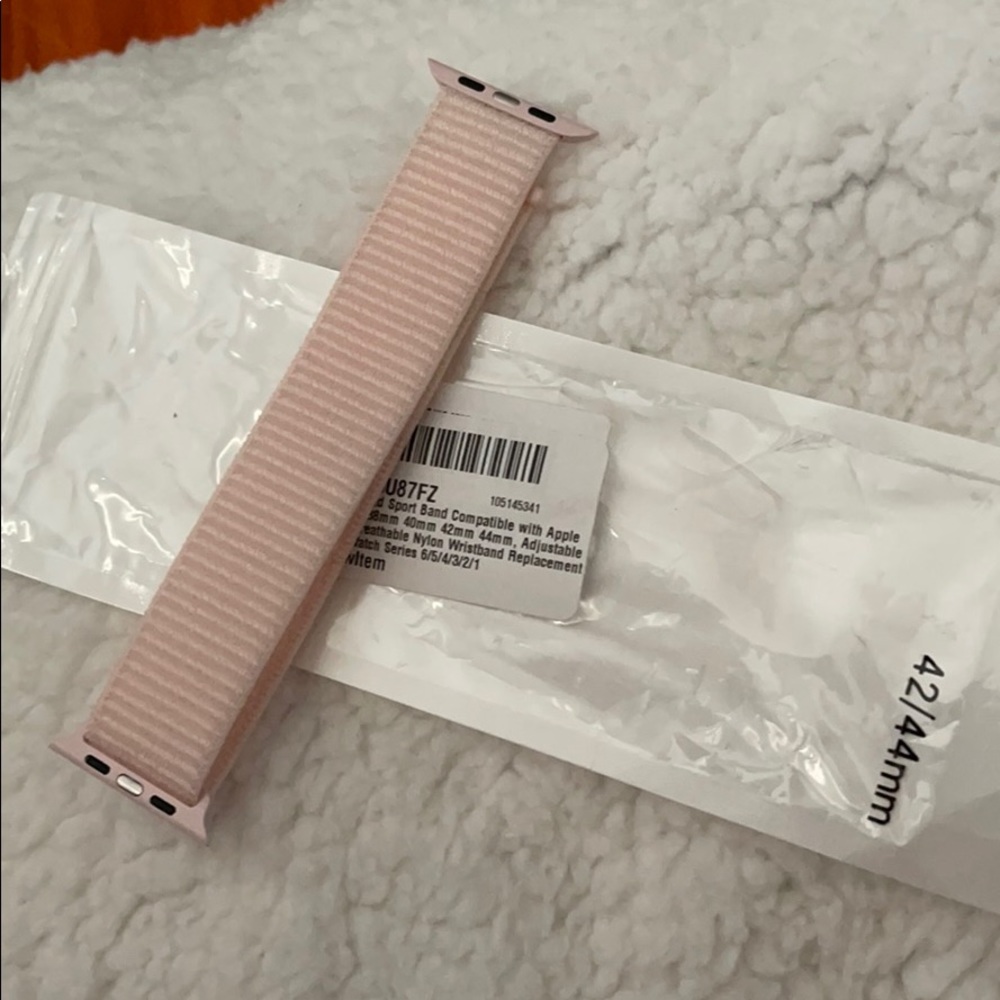 Pink apple watch band series 6/5/4/3/2/1 - Picture 3 of 4